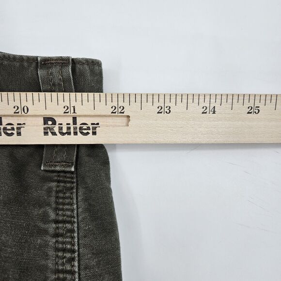 Carhartt Cargo Pants Mens 44 x 34 Dungaree Fit Dark Olive Work Carpenter - Picture 5 of 13